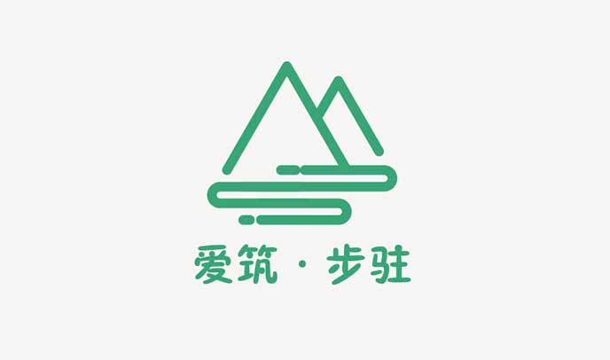 愛(ài)筑步駐品牌logo設(shè)計(jì)-形象標(biāo)識(shí)策劃